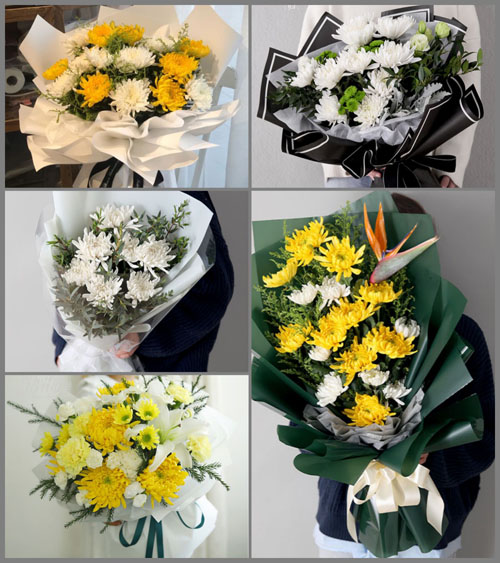 浙江省绍兴诸暨市江藻镇墨城坞村白事花束代送